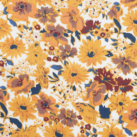 Marigold Meadow Floral Pocket Square