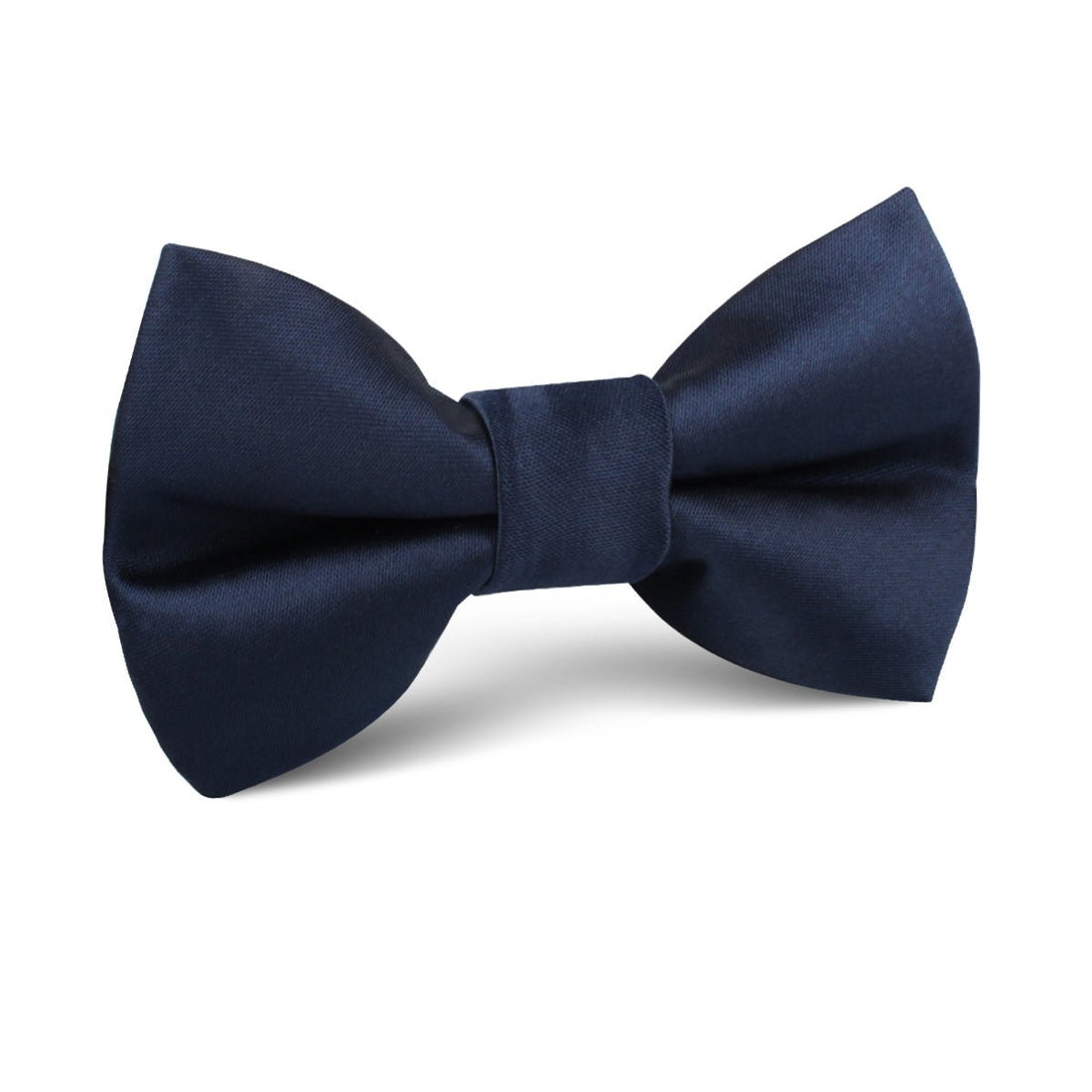 Marine Midnight Blue Satin Kids Bow Tie