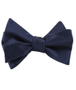 Marine Midnight Blue Twill Self Tied Bow Tie