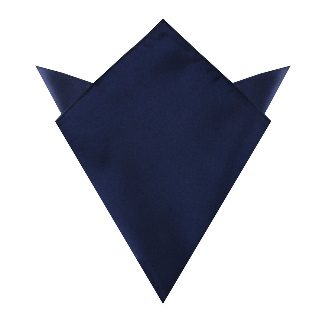 Marine Midnight Blue Satin Pocket Square