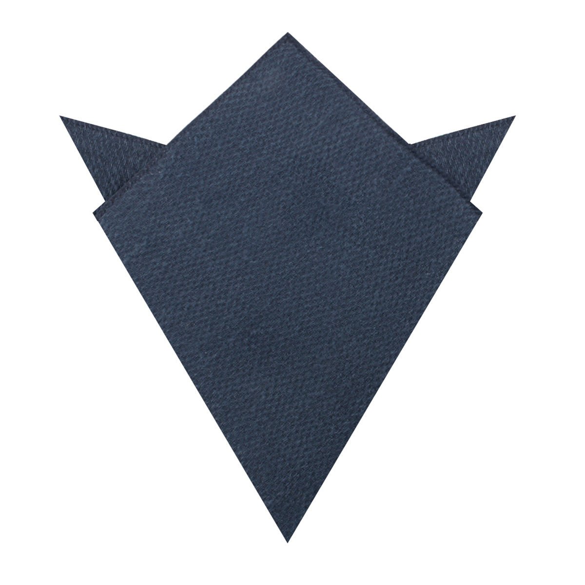 Marine Navy Blue Linen Pocket Square