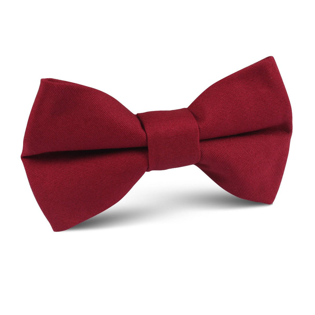 Maroon Cotton Kids Bow Tie