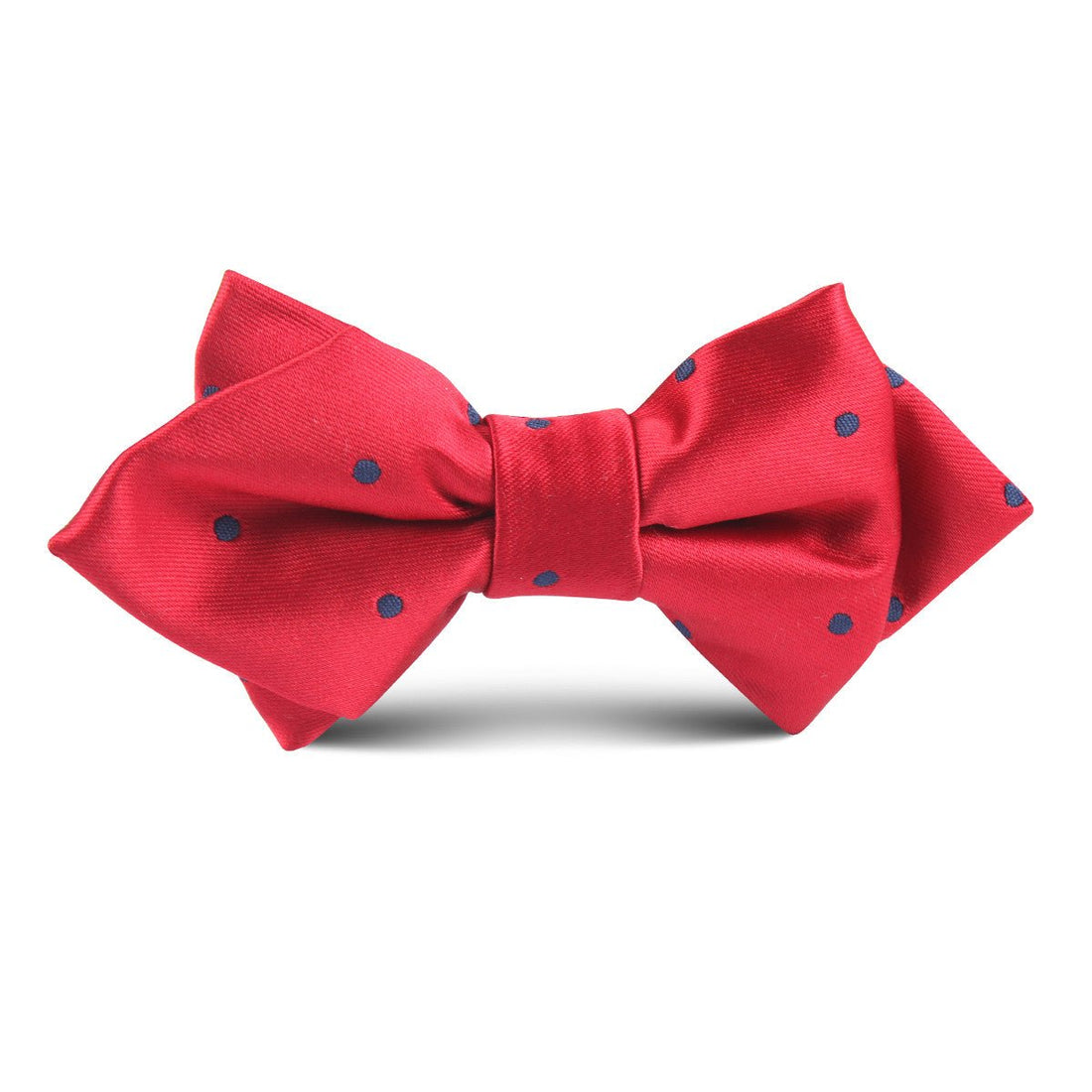 Maroon Dark Dot Kids Diamond Bow Tie