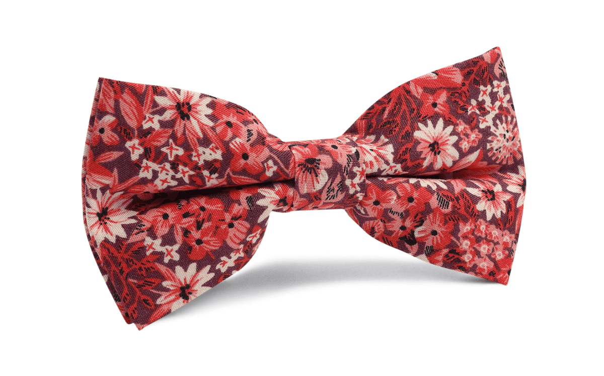 Marrakech Crimson Blossom Bow Tie