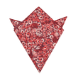 Marrakech Crimson Blossom Pocket Square