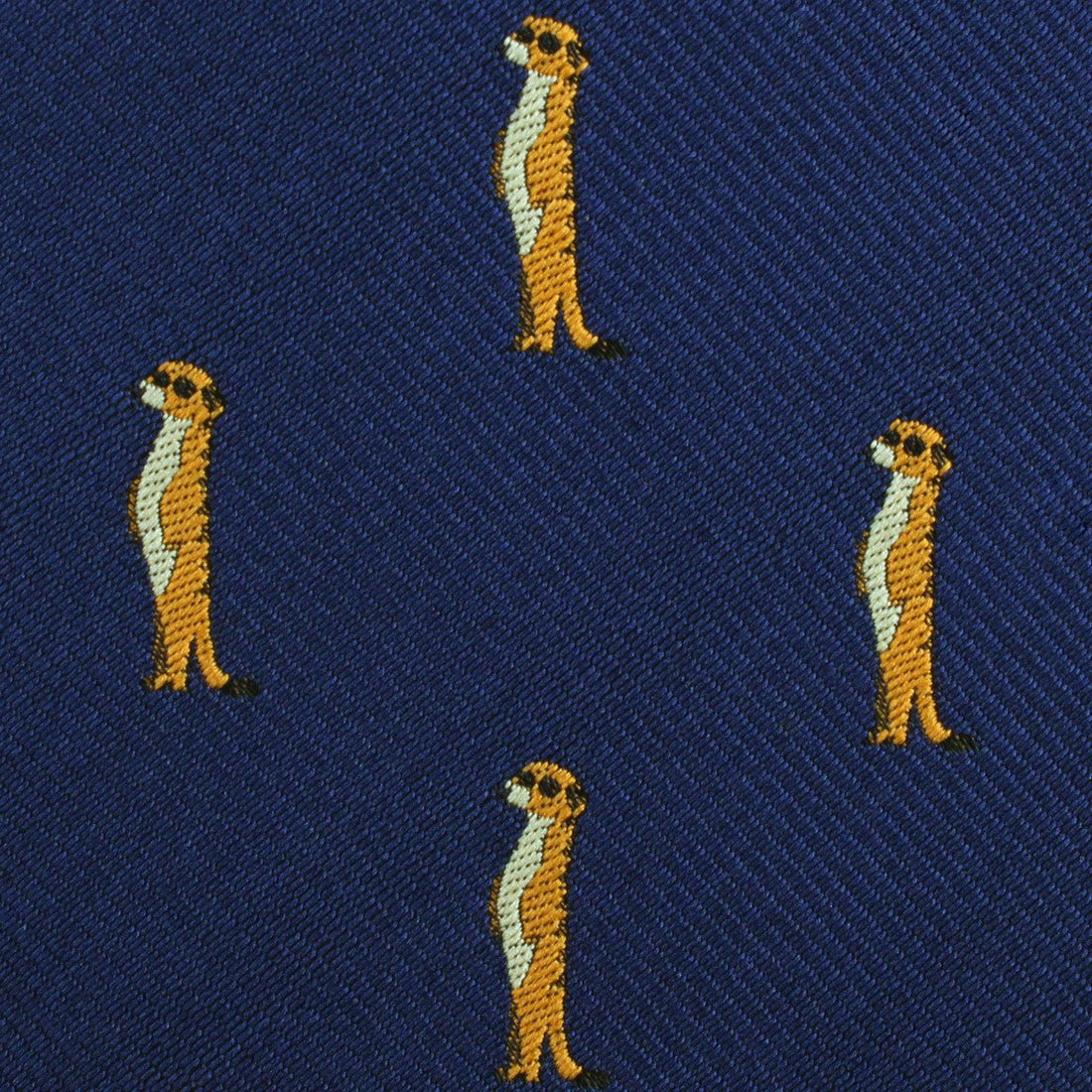 Meerkat Fabric Self Diamond Bowtie