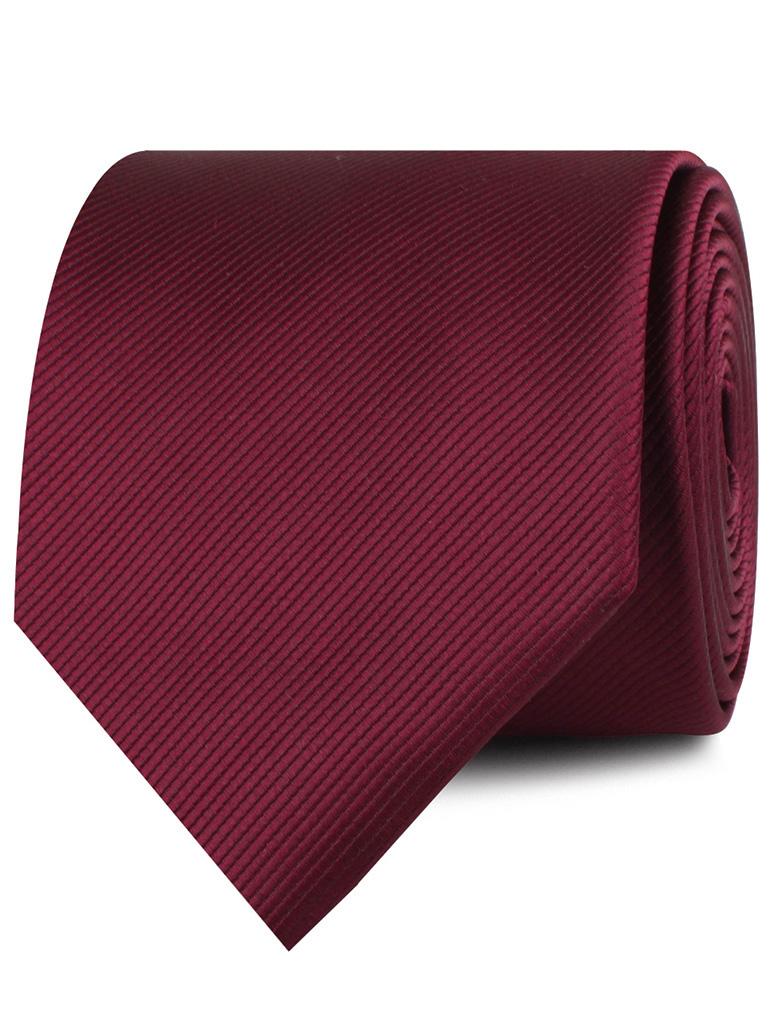 Merlot Burgundy Twill Neckties