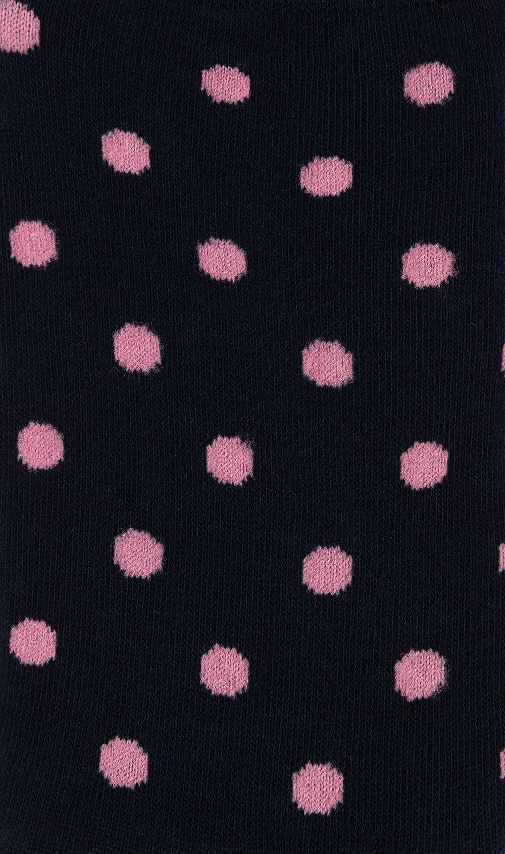 Midnight Blue On Pink Polka Dot Low Cut Socks Pattern Fabric