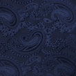 Midnight Navy Paisley Kids Bow Tie Fabric