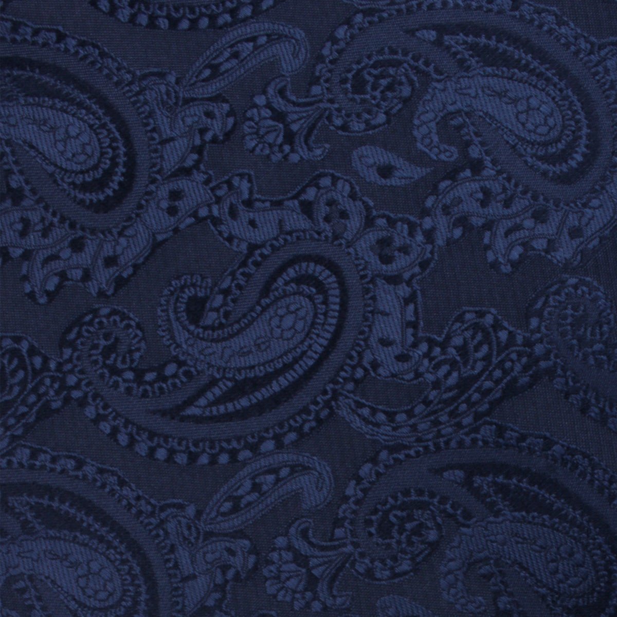 Midnight Navy Paisley Kids Bow Tie Fabric