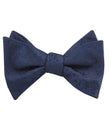 Midnight Navy Paisley Self Tied Bow Tie