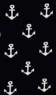 Midnight Anchor Socks Fabric