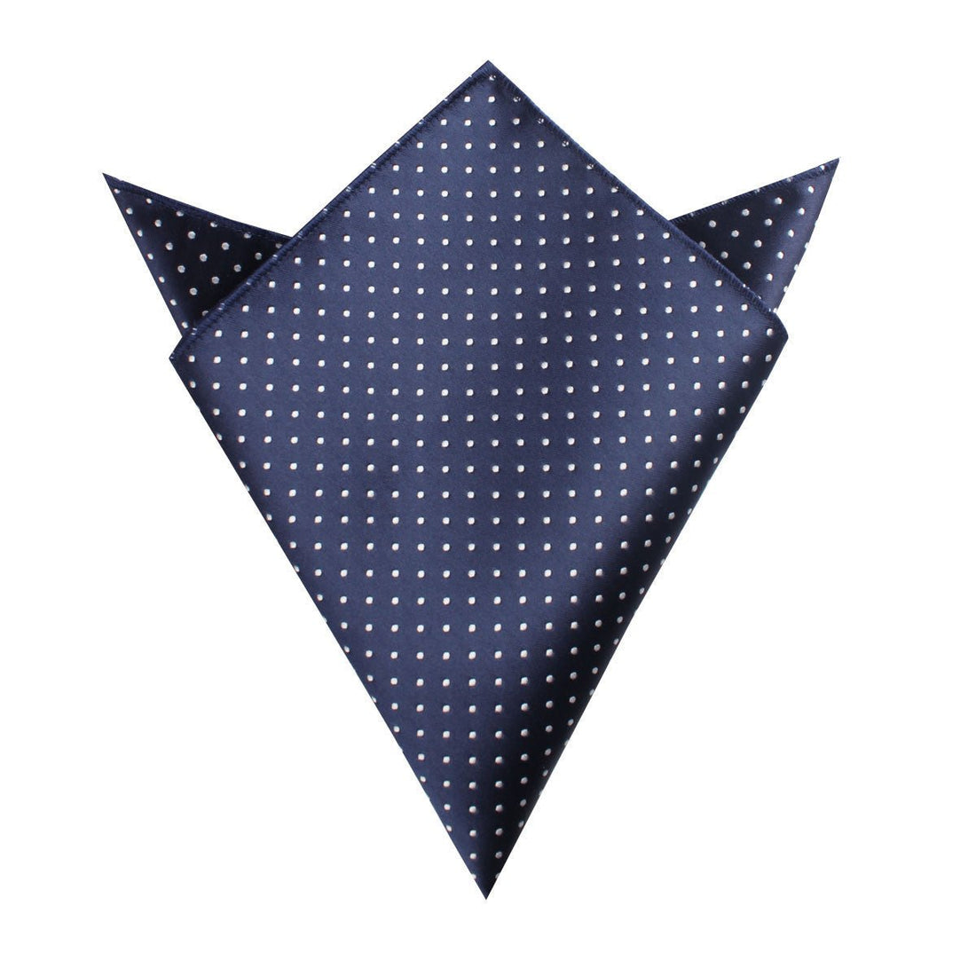 Midnight Blue Mini Pin Dots Pocket Square