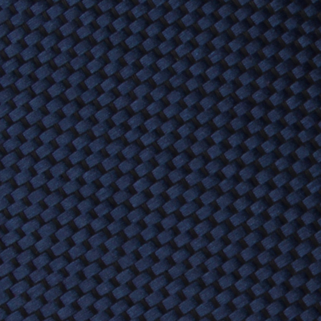 Midnight Blue Oxford Weave Necktie Fabric