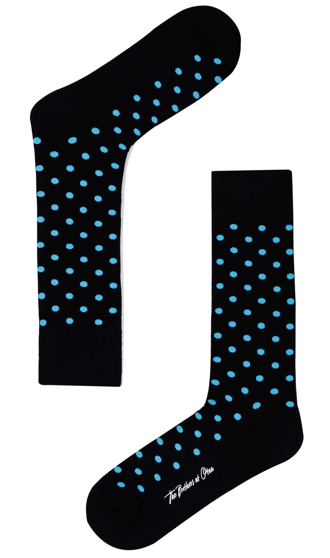 Midnight on Blue Dot Socks