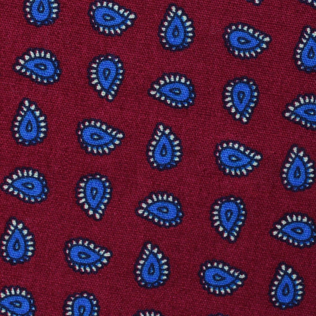 Milano Burgundy Red Paisley Fabric Kids Bowtie