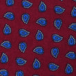 Milano Burgundy Red Paisley Fabric Self Bowtie