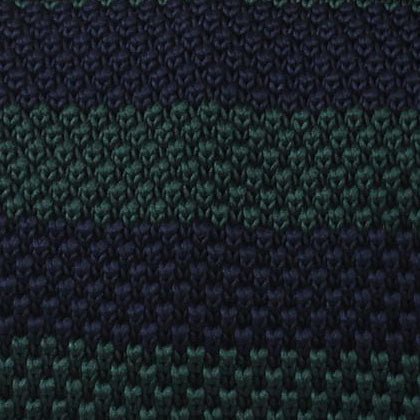 Prince of Darkness Green Knitted Tie Fabric