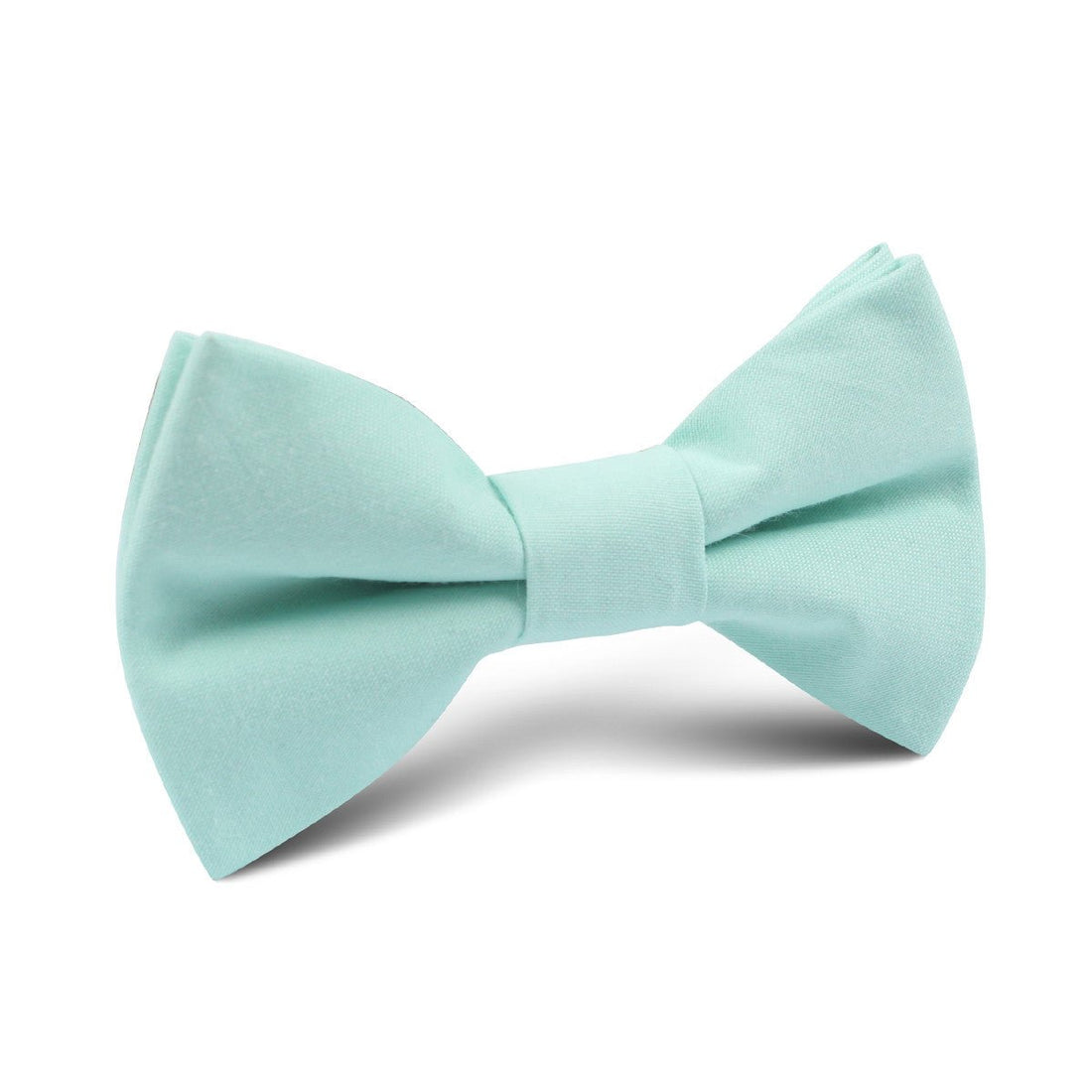 Mint Green Cotton Kids Bow Tie