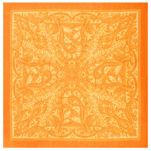 Moaning Minnie Orange Wool Pocket Square