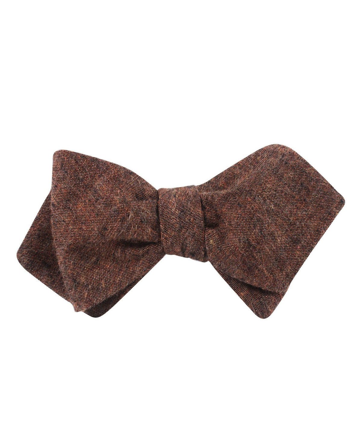 Monaco Brown Diamond Self Bowtie