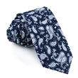 Moroccan Blue Paisley Skinny Tie