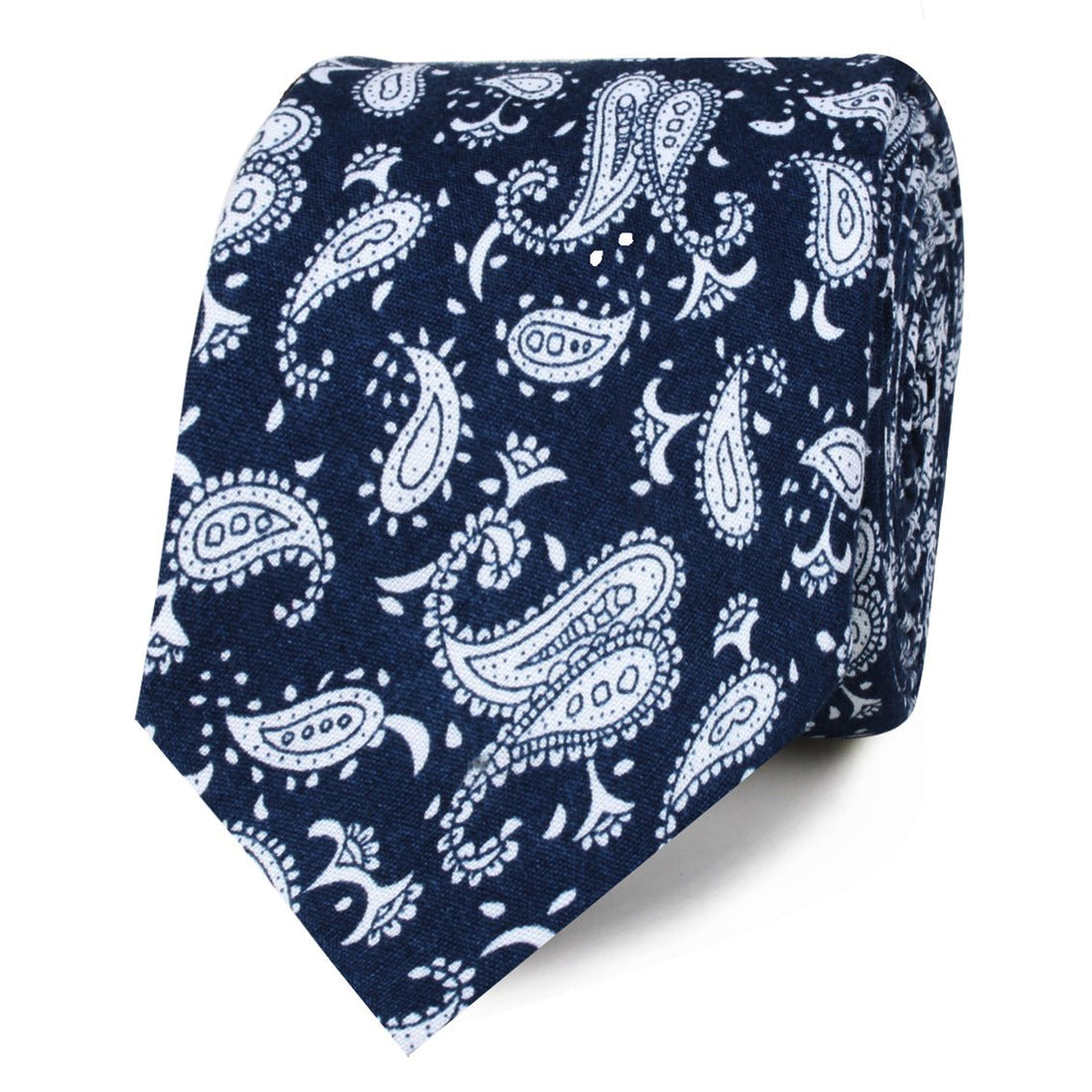 Moroccan Blue Paisley Skinny Ties