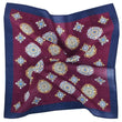 Mr. Tough Guy Burgundy Wool Pocket Squares