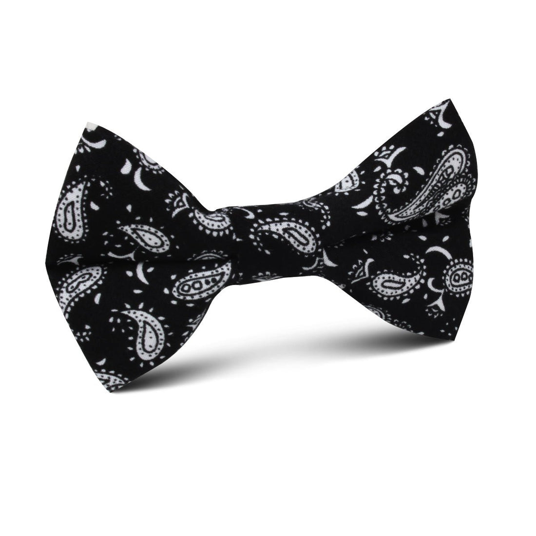 Mr Pollard Black Paisley Kids Bow Tie