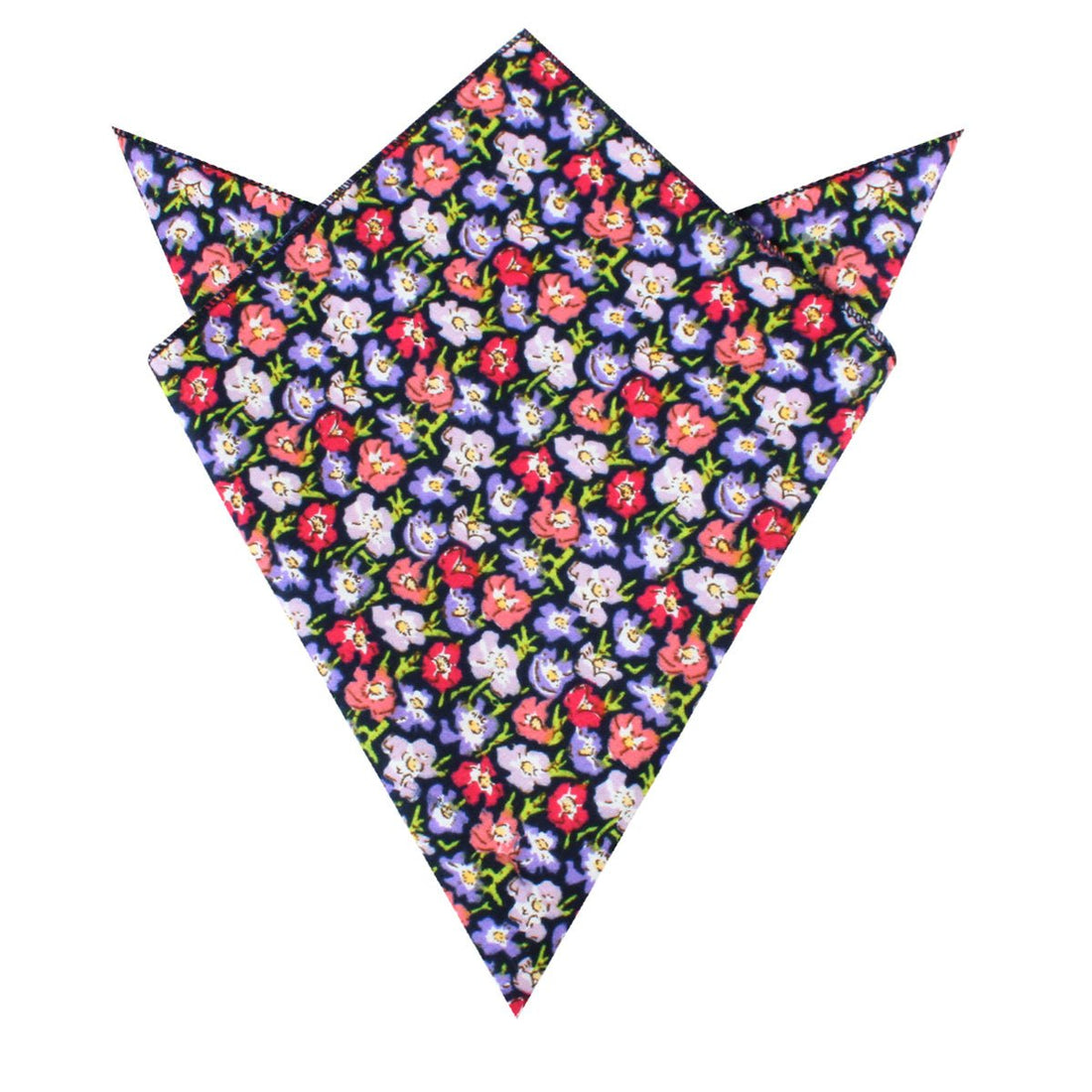 Murcia Purple Floral Pocket Square