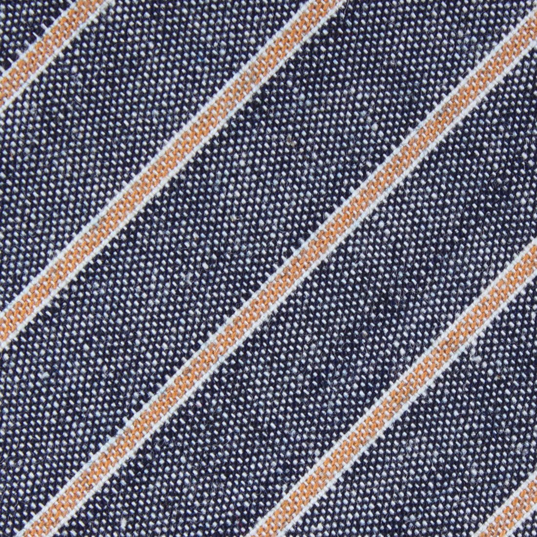 Mustard Pinstripe Fabric Pocket Square