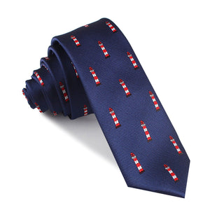 Nautical Lighthouse Skinny Tie