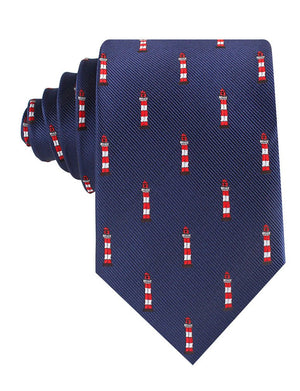 Nautical Lighthouse Tie