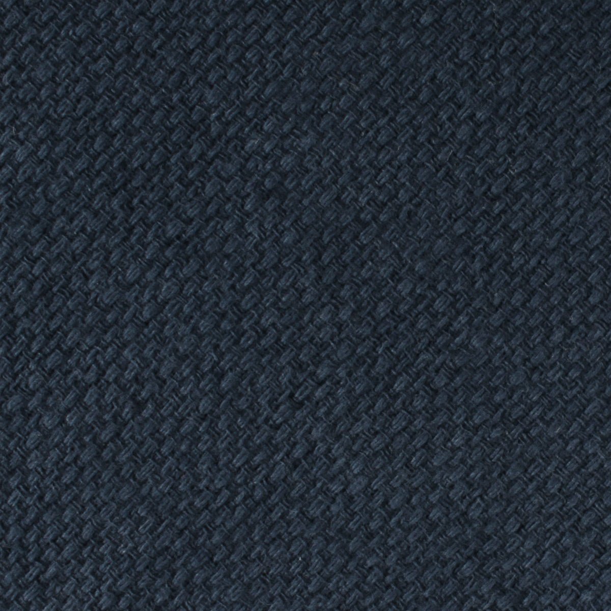 Navy Blue Basket Weave Linen Kids Bow Tie Fabric