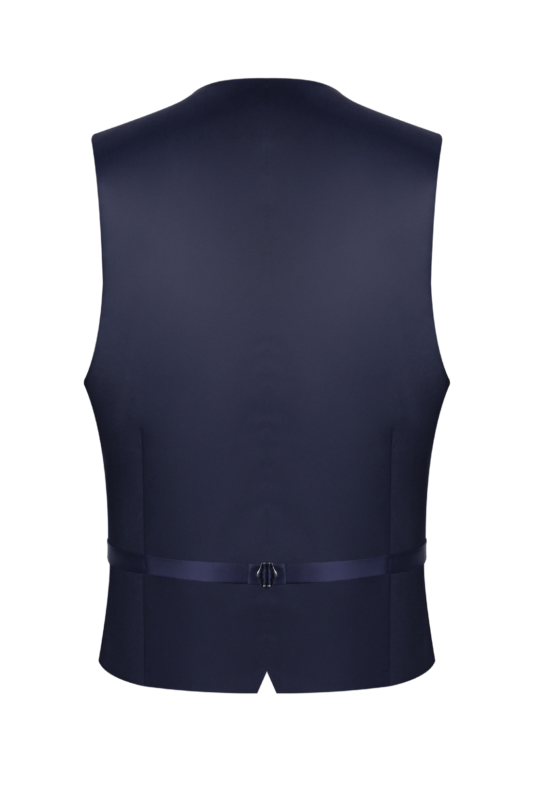 Navy Blue Tailored Waistcoat Vest Back