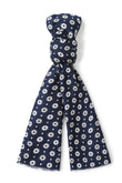 Navy Moonlight White Daisy Scarf