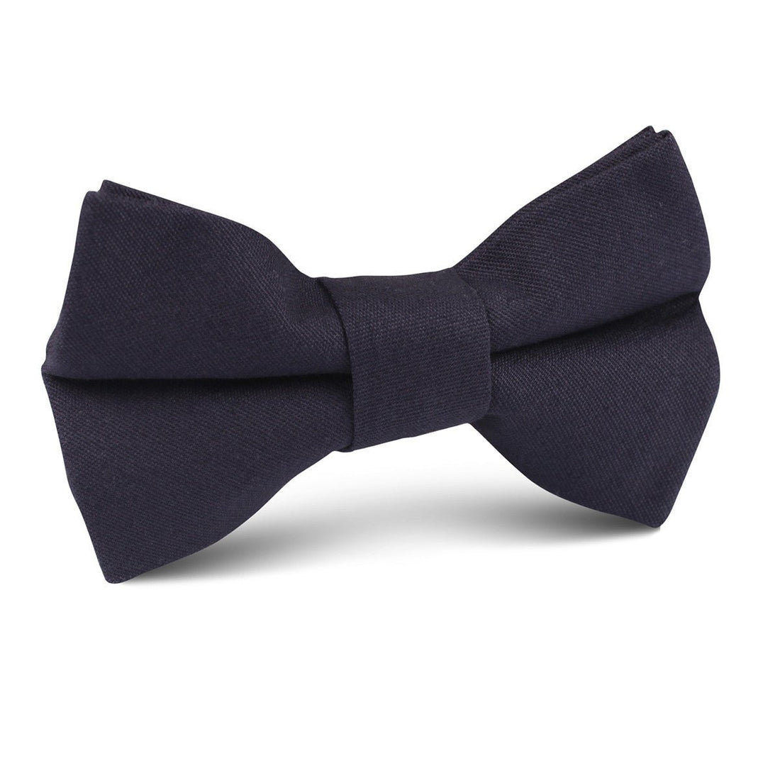 Navy Blue Cotton Kids Bow Tie