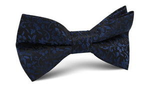 Navy Blue Liberty Floral Bow Tie