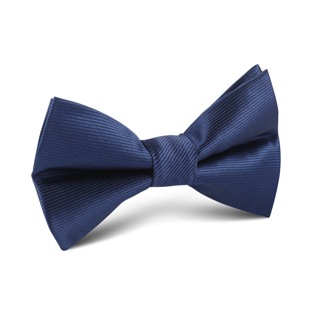 Navy Blue Line Kids Bow Tie