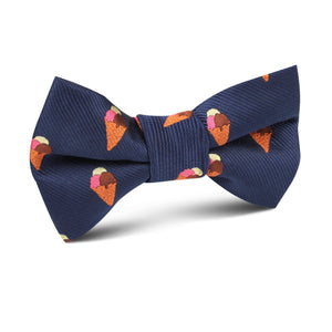 Neapolitan Ice Cream Cone Kids Bow Tie