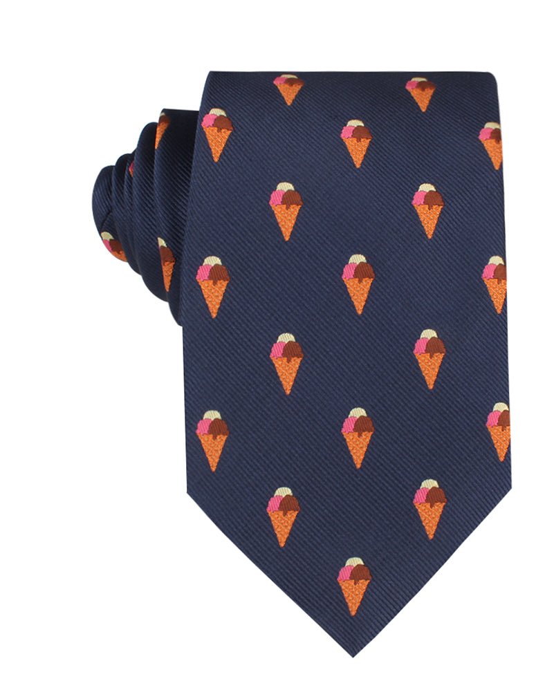 Neapolitan Ice Cream Cone Necktie