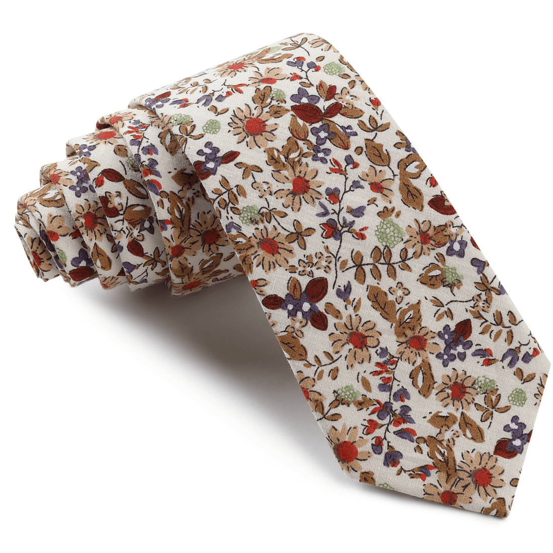 New York Autumn Blossom Skinny Tie