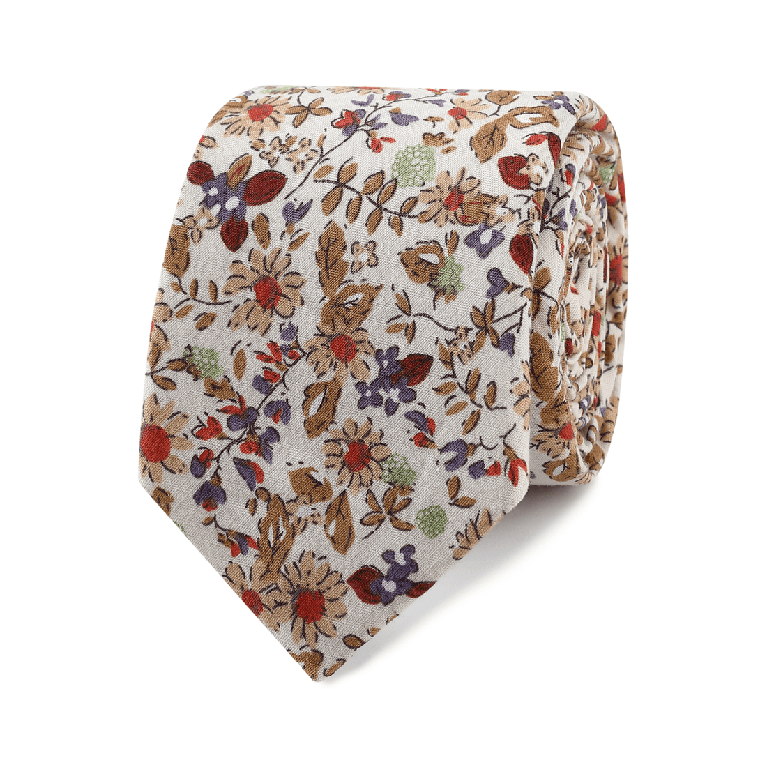 New York Autumn Blossom Skinny Tie