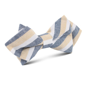 New York Striped Diamond Bow Tie