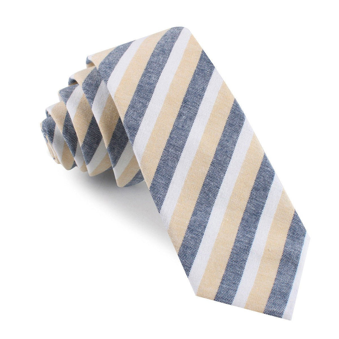 New York Striped Skinny Tie