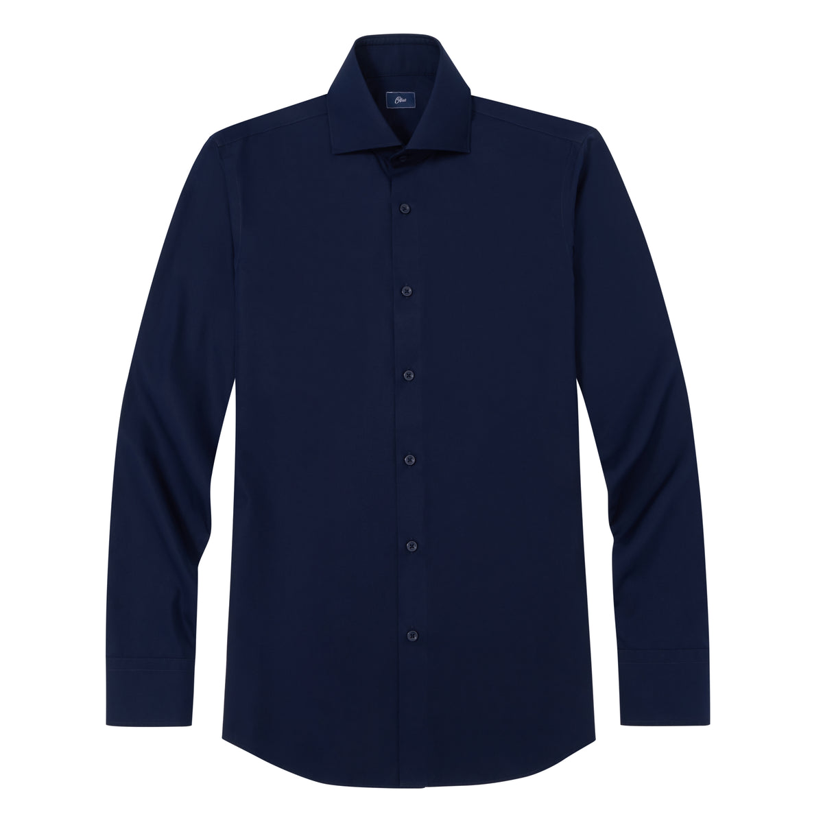 Newhouse Navy Poplin Easy Care Shirt