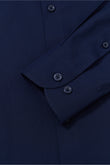 Newhouse Navy Poplin Easy Care Shirt