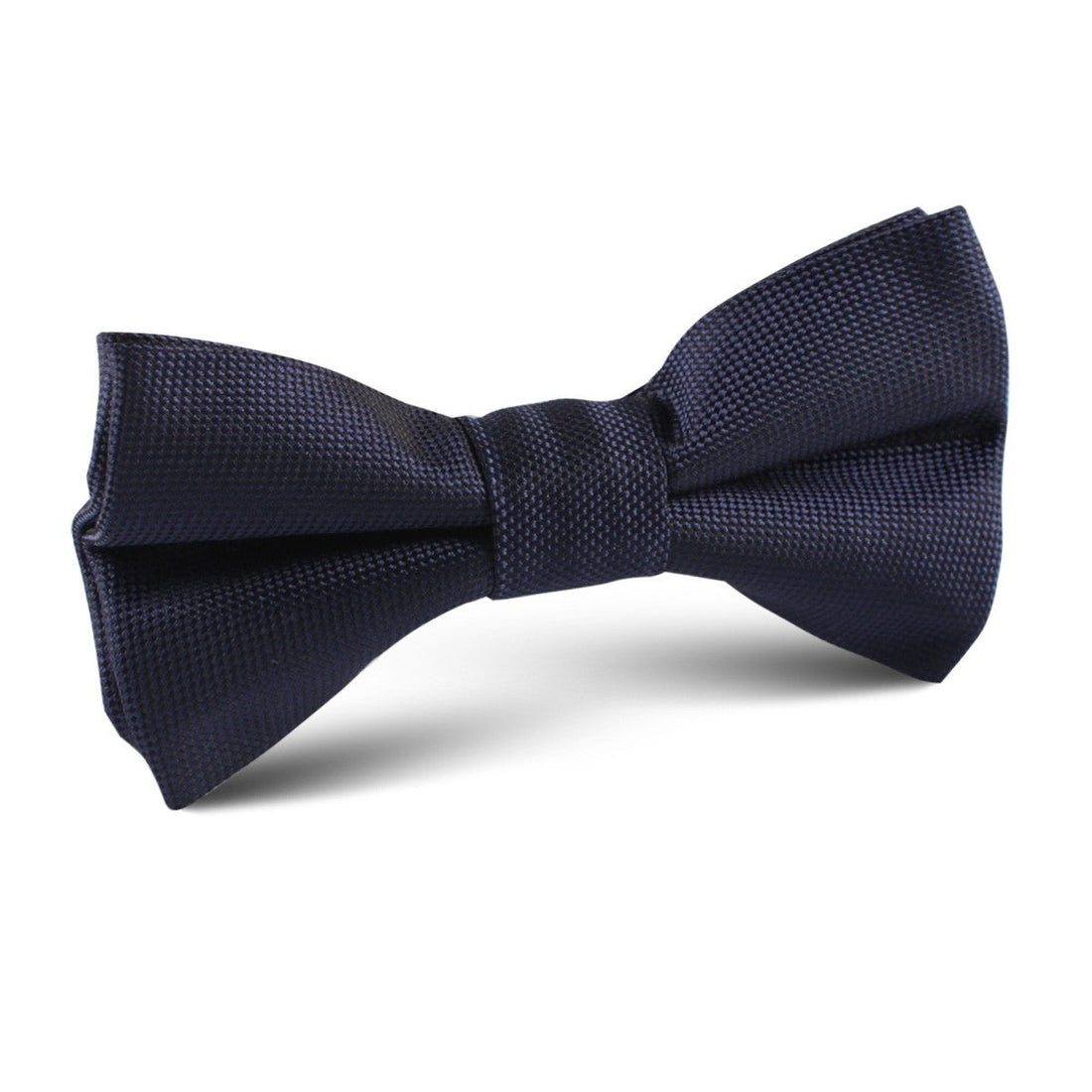 Nude Navy Blue Kids Bow Tie