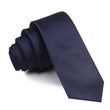 Nude Navy Blue Skinny Tie