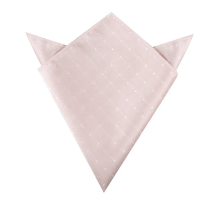 Nude Pink Polka Dots Pocket Square